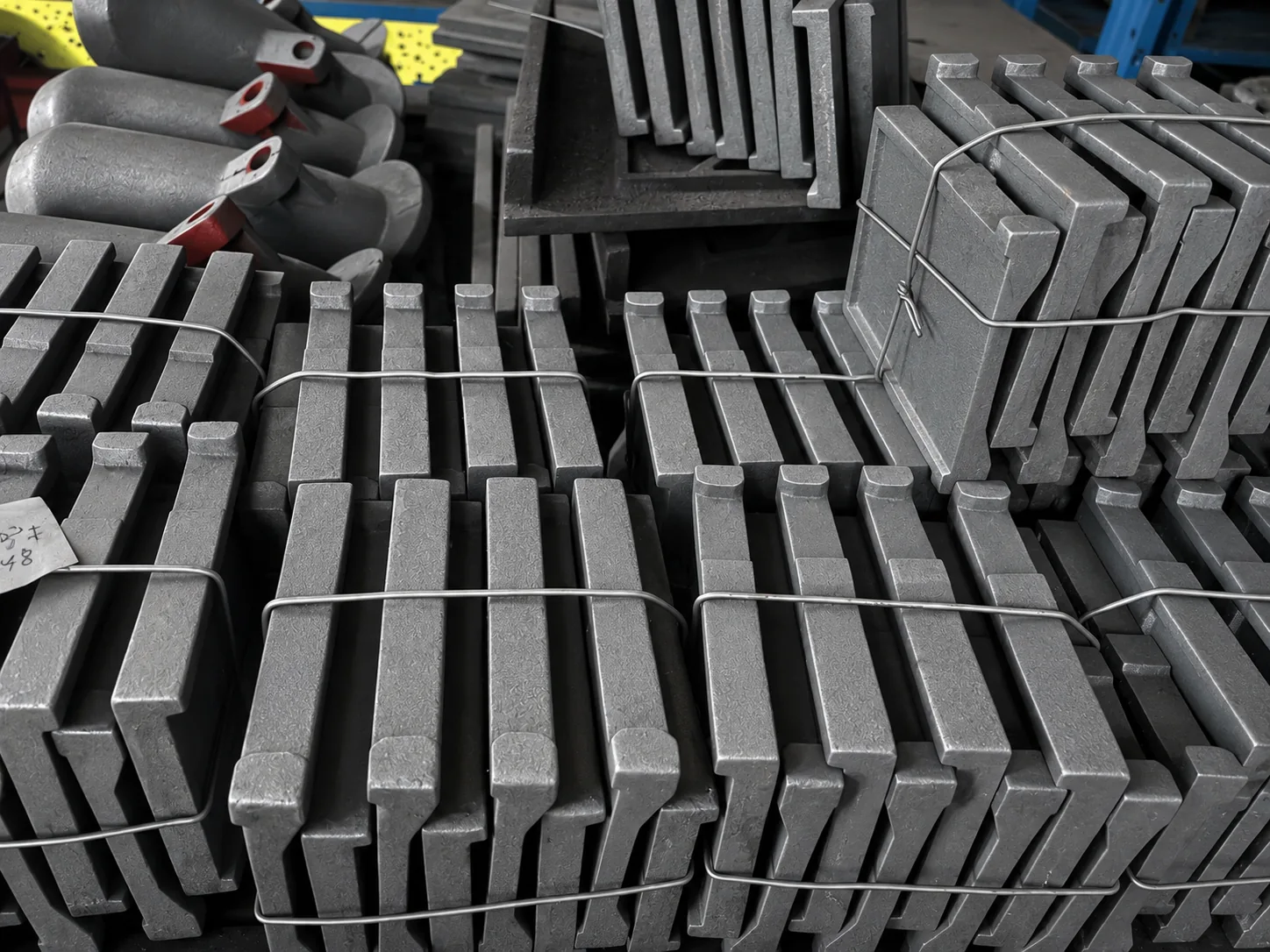 High-chrome shot blasting machine blades and vanes