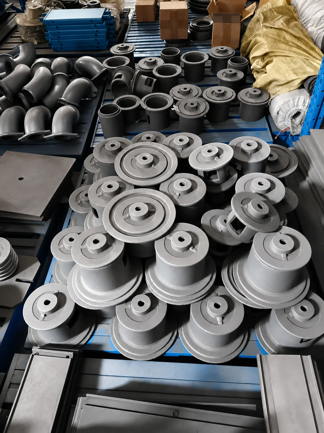 Shot blasting impeller replacement parts